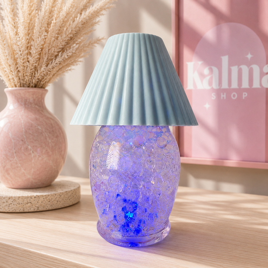 Ambientador de bolitas con luz aroma oceano (limpio)