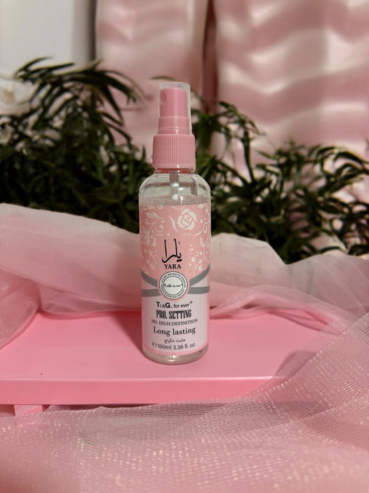 Spray fijador de maquillaje yara