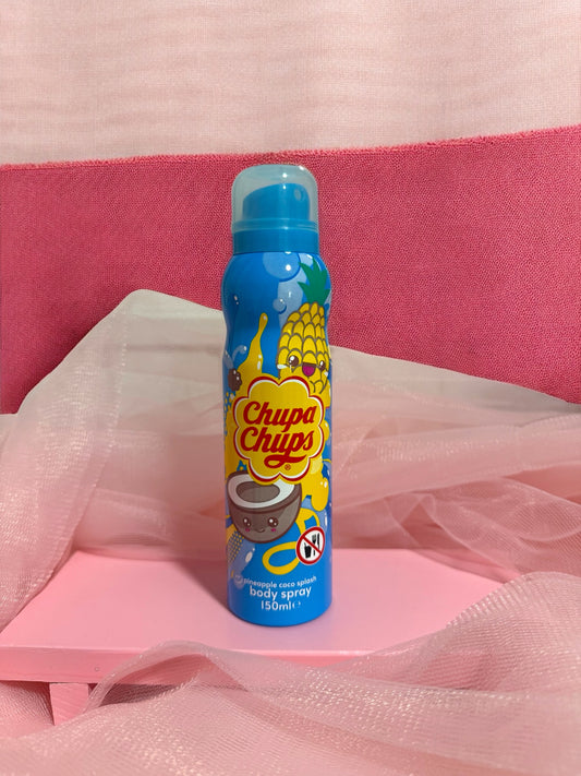 Body spray Chupa Chups coco y piña ( se puede usar por todo el cuerpo o como desodorante )