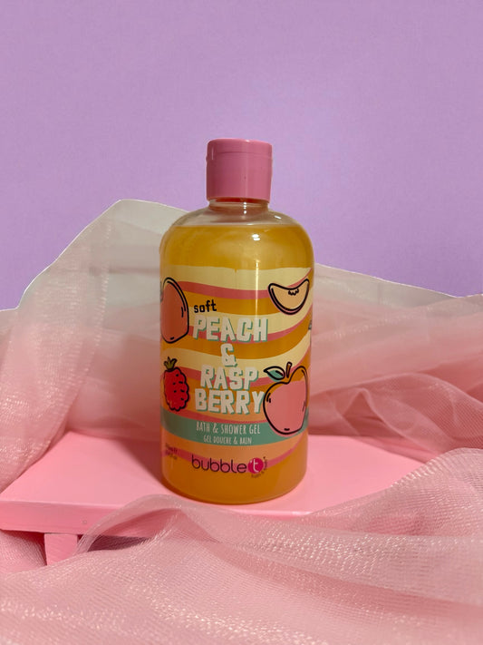 Gel de ducha de melocotón y frambuesa