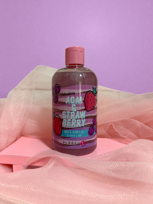 Gel de ducha de fresa y bayas de Acai