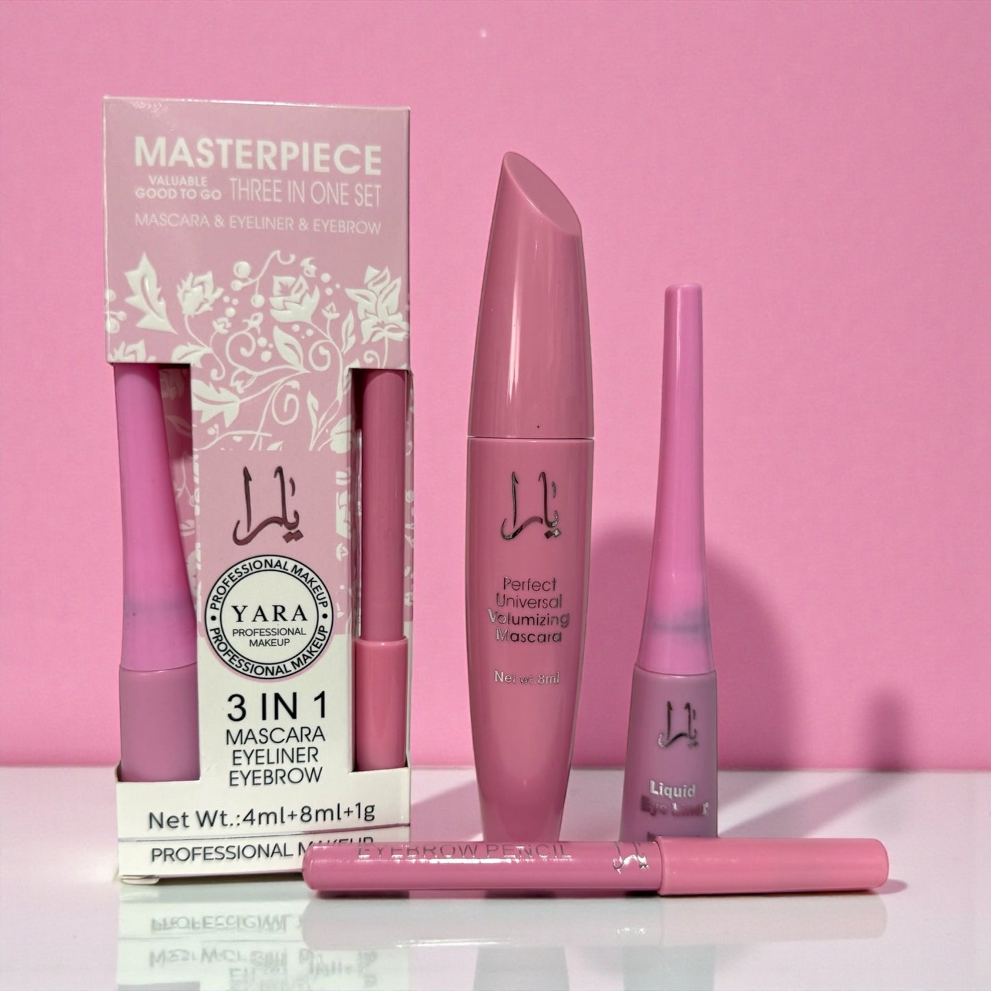 Pack Yara máscara de pestañas + eyeline + lápiz negro