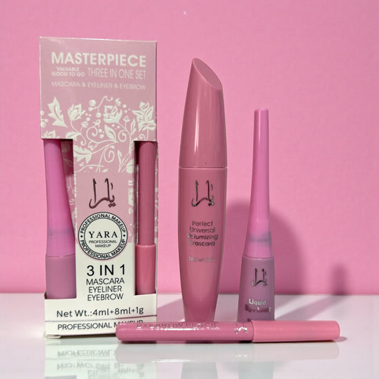Pack Yara máscara de pestañas + eyeline + lápiz negro