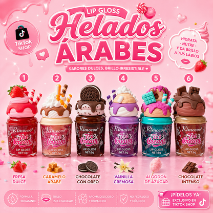 Lip gloss arabe helados
