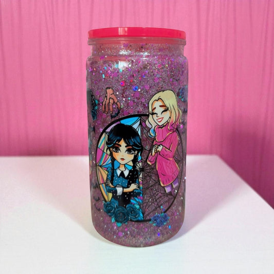 Vaso personalizado de Miercoles addams