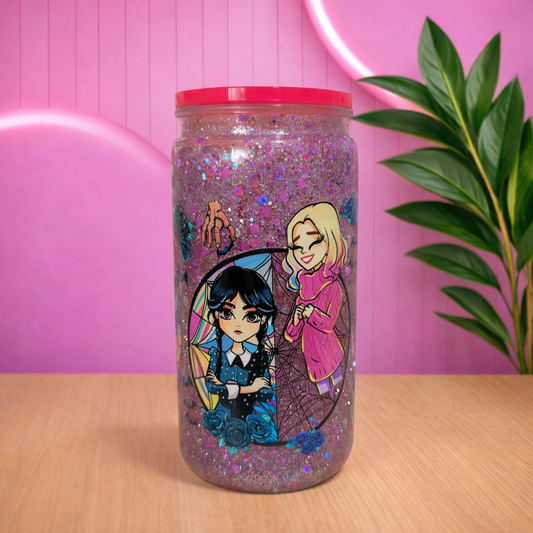 Vaso personalizado de Miercoles addams