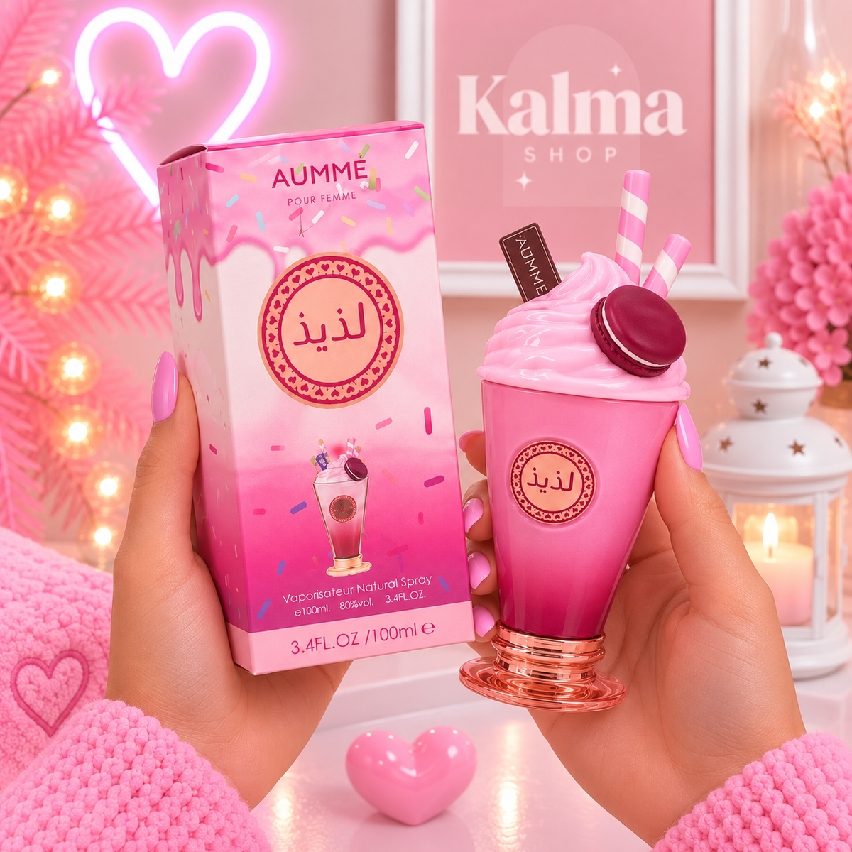 Perfume batido rosa arabe