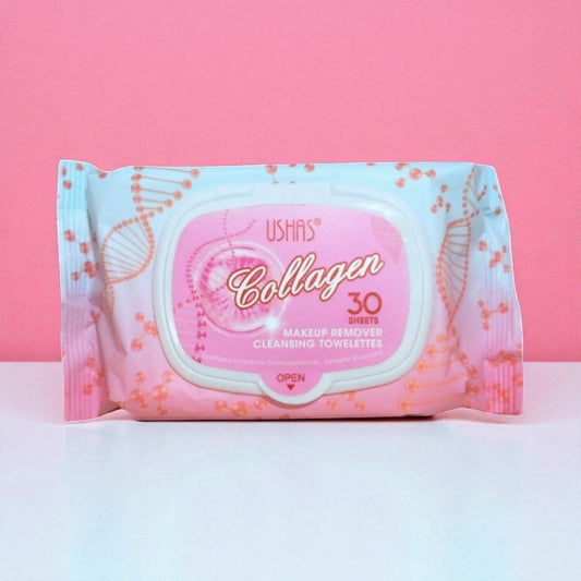 Toallita desmaquillante con colágeno