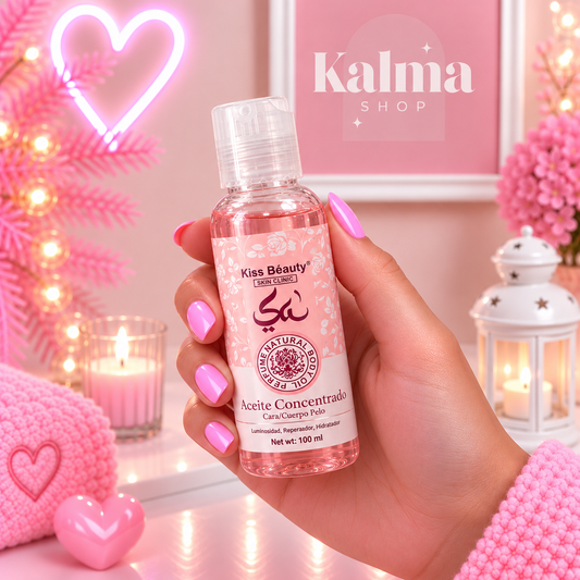 Aceite concentrado, cara cuerpo y pelo arabe rosa