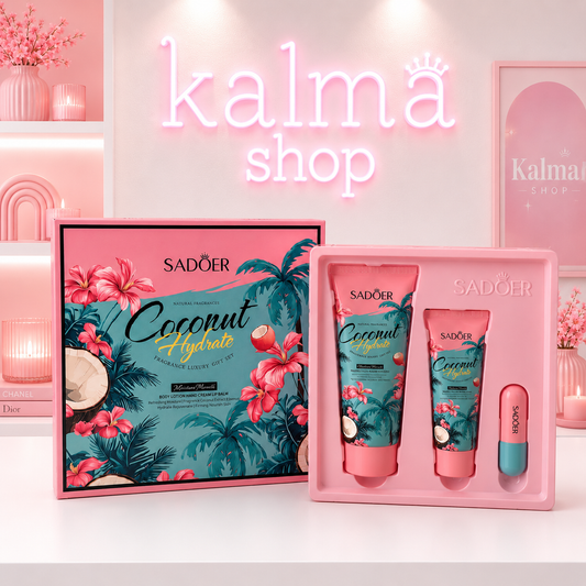 Pack coco ( loción corporal, crema de manos y balsamo labial )