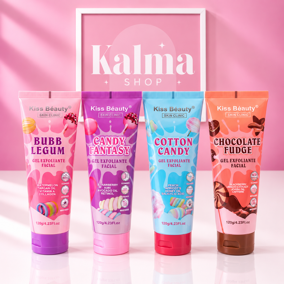 Gel exfoliante facial de aromas increíbles