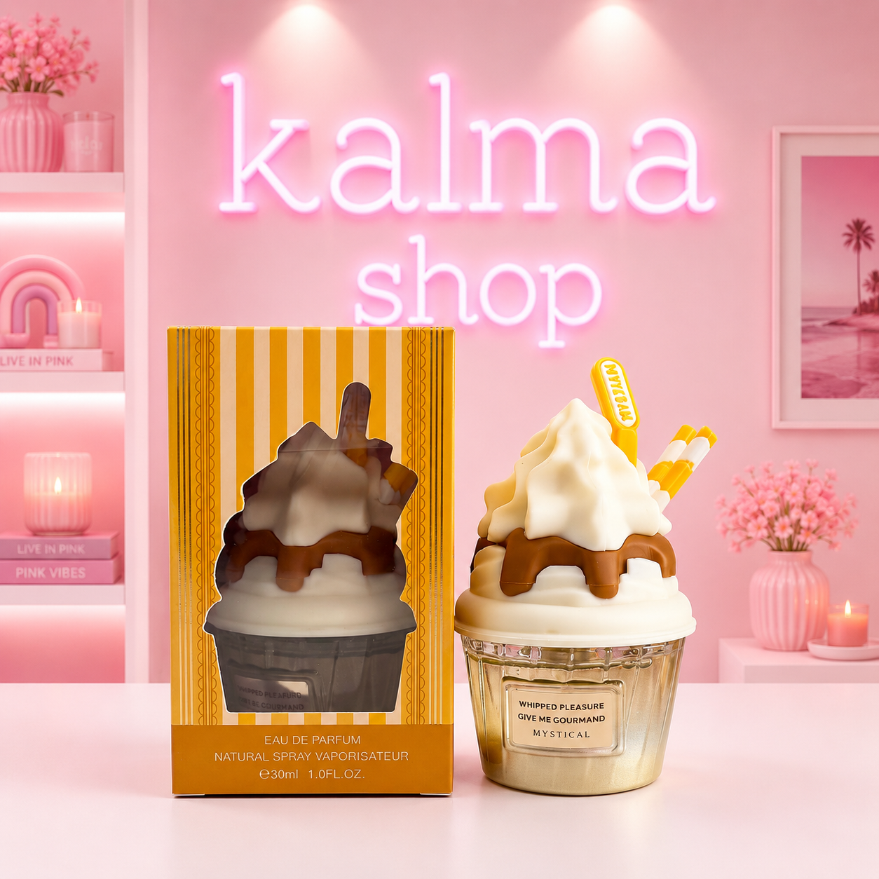 Mini perfume helado arabe palomitas, caramelo salado