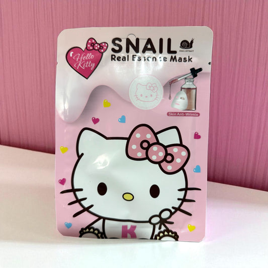 Mascarilla facial hello kitty ( baba de caracol )