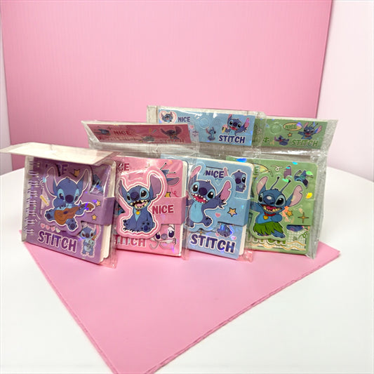 Mini libreta brillo stitch