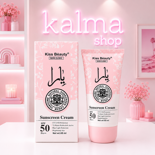 Crema facial solar de 50 de aroma arabe rosa