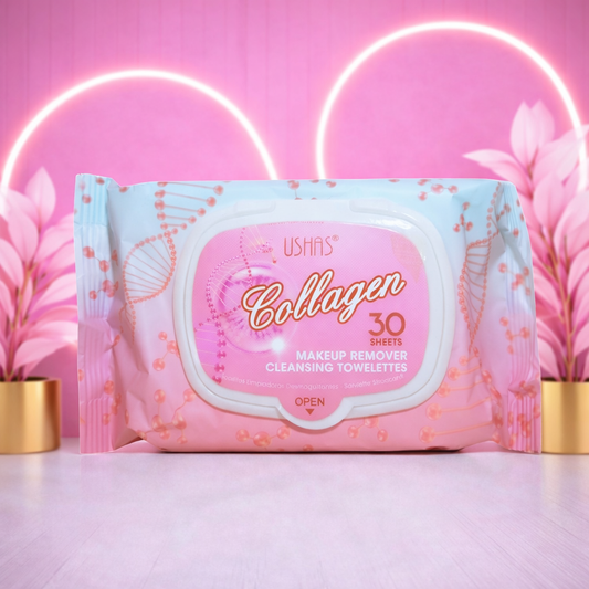Toallita desmaquillante con colágeno