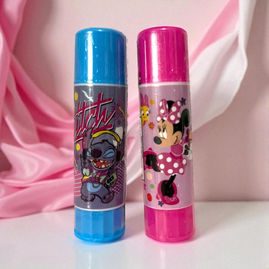 Pegamento en barra de stitch y minnie