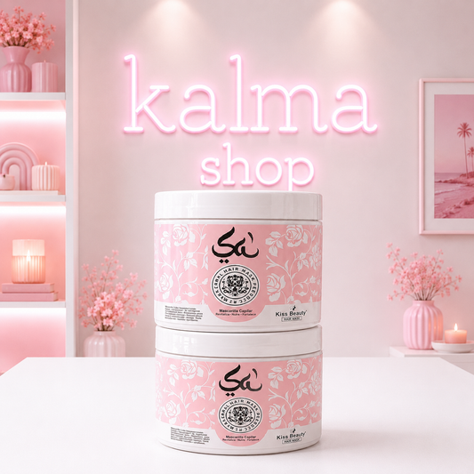 Mascarilla para el pelo arabe rosa