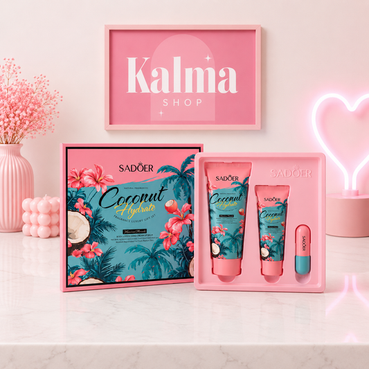 Pack coco ( loción corporal, crema de manos y balsamo labial )