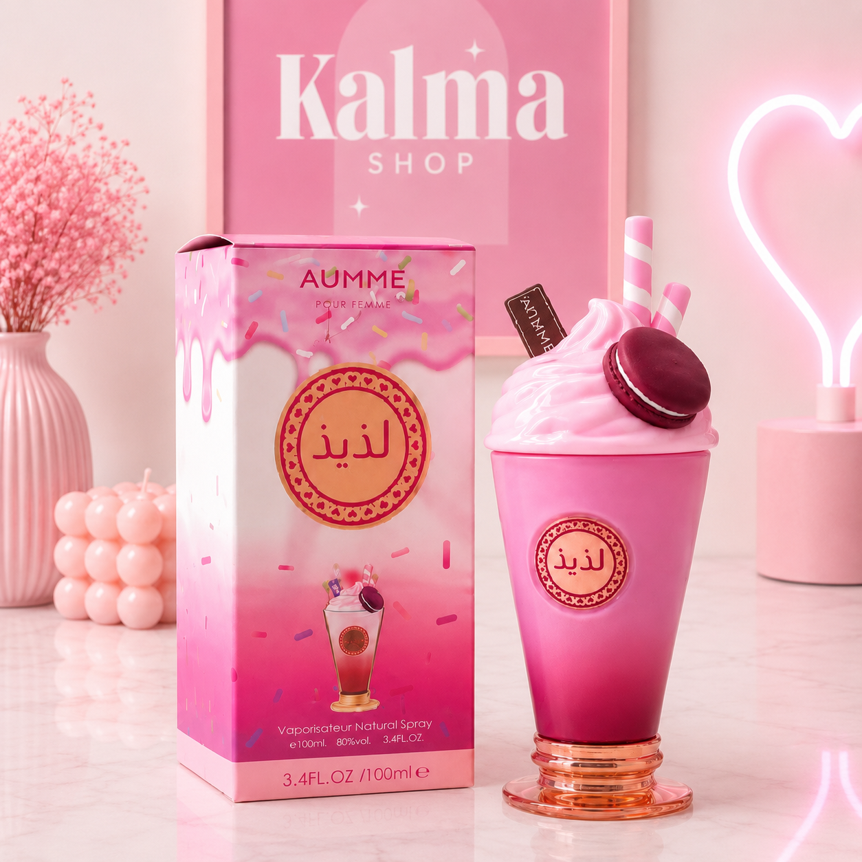 Perfume batido rosa arabe