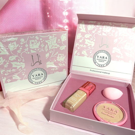 Pack yara base, polvos compactos y esponja