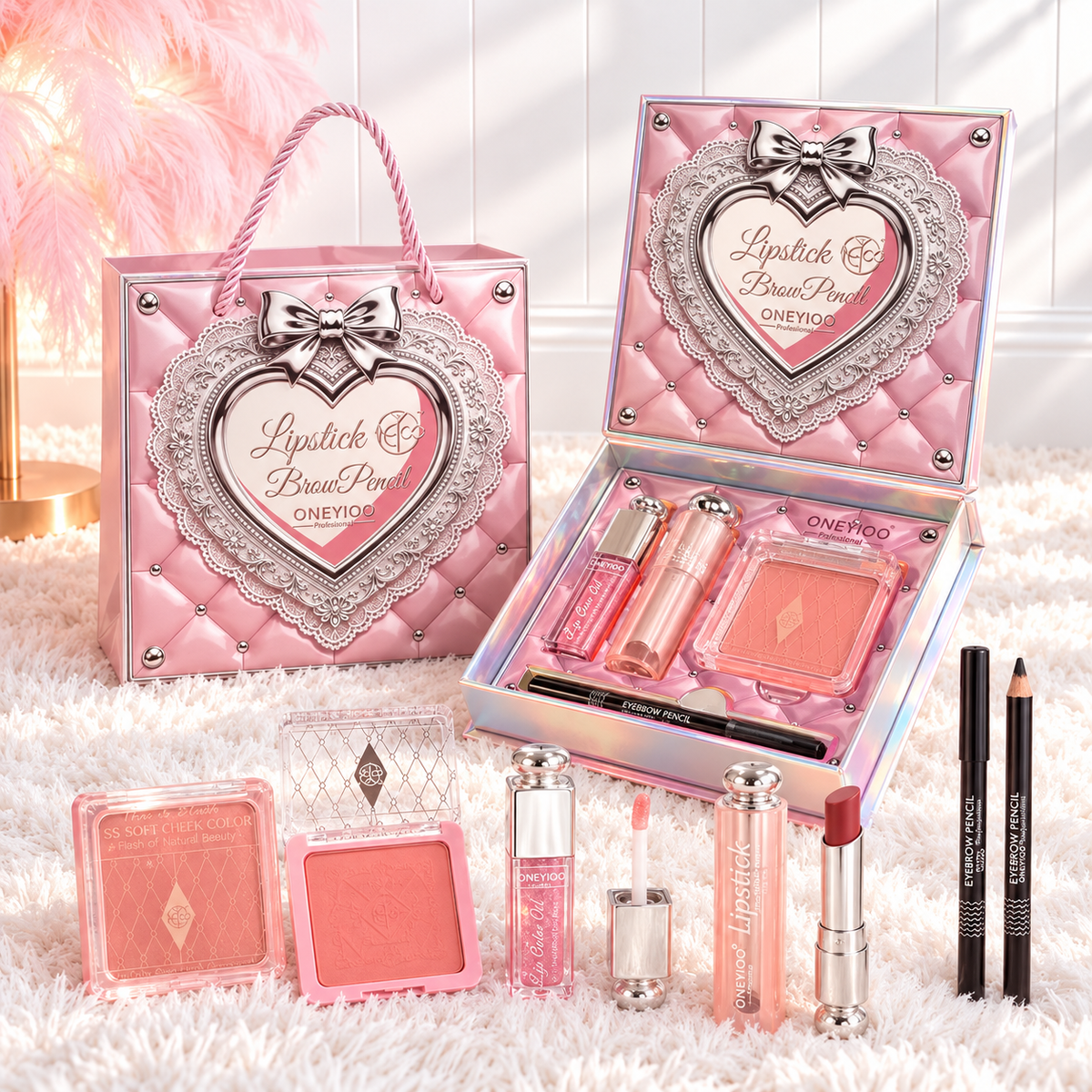 Pack beauty ( colorete, labiales y eyeline )