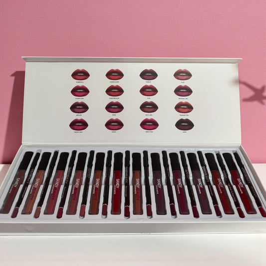 Pack 12 labiales y 12 perfiladores de labios