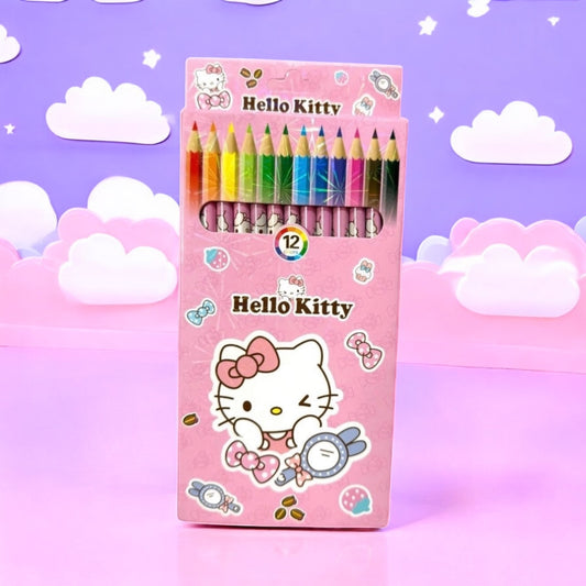 Set 12 colores hello kitty