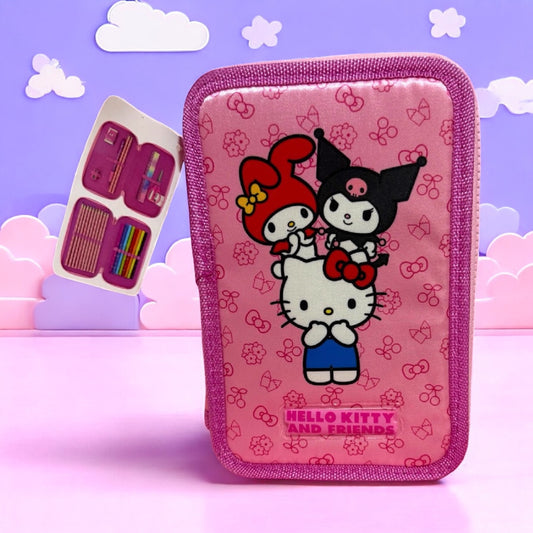 Estuche sanrio contiene productos dentro de papelería