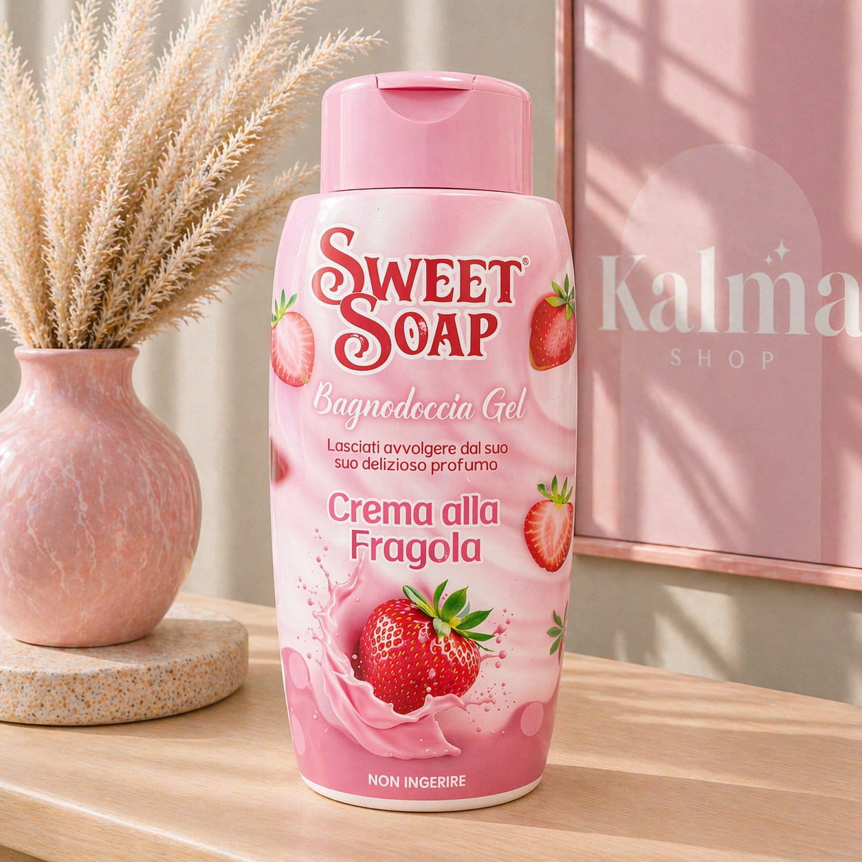 Gel de ducha italiano crema de fresa 300ml