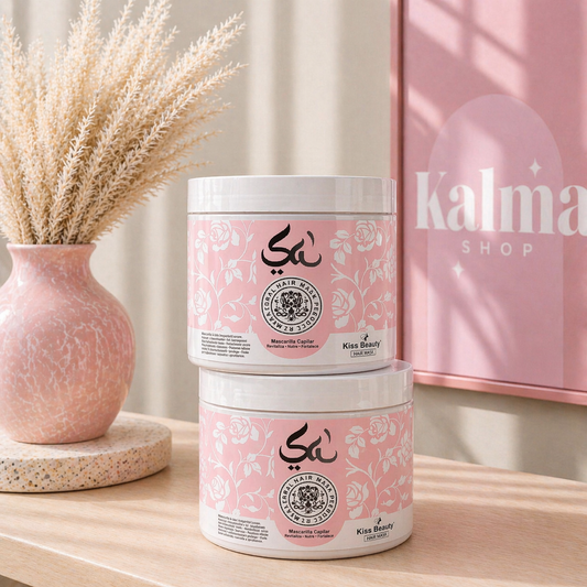 Mascarilla para el pelo arabe rosa