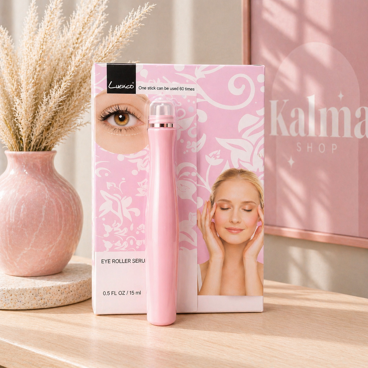 Roll on arabe rosa contorno de ojos ( hidratación + antiarrugas )