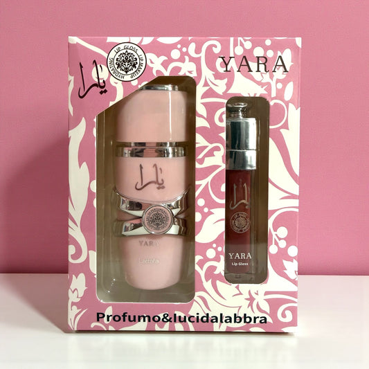 Pack yara perfume 30ml + lip gloss