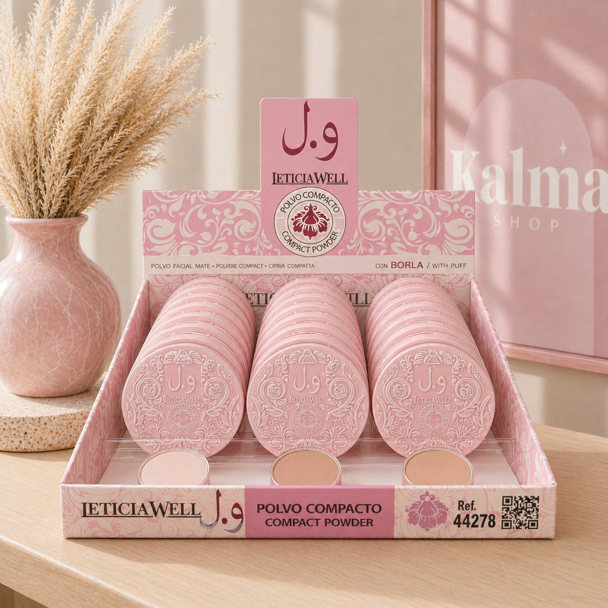 Polvos compactos arabe rosa