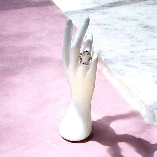 Anillo flower ( acero )