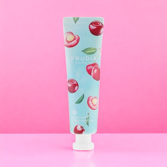 Crema de manos cereza frudia cosmética coreana