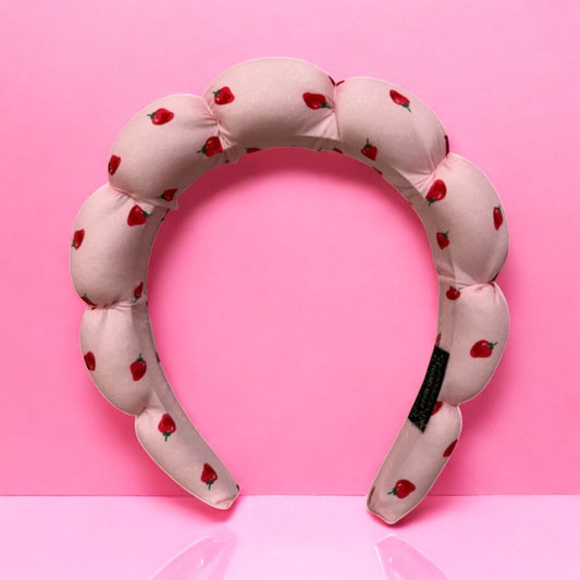 Felpa de maquillaje rosa fresitas