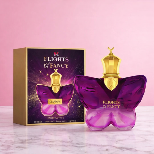Perfume mariposa lila