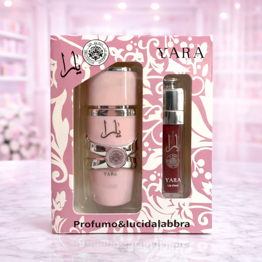Pack yara perfume 30ml + lip gloss
