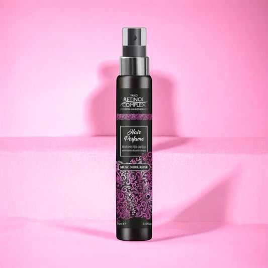 Perfume Musc noir  para el pelo, ilumina hidrata, es antiencrespamiento