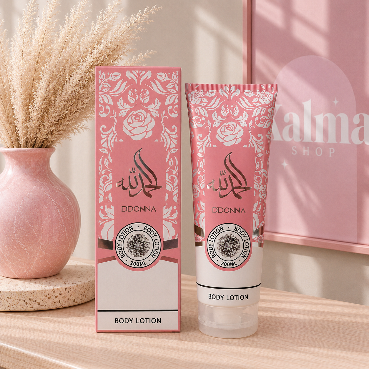 Crema corporal arabe rosa