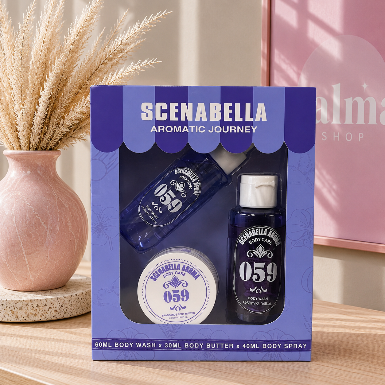 Pack janeiro 59 ( fragancia, crema corporal y gel de ducha )