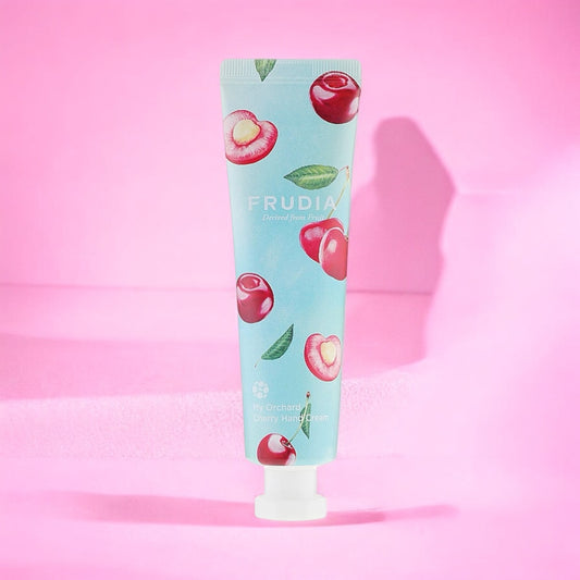 Crema de manos cereza frudia cosmética coreana