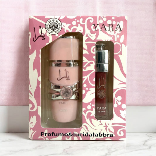 Pack yara perfume 30ml + lip gloss