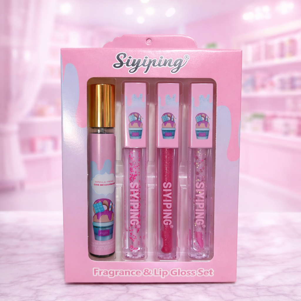 Pack mini perfume batido + labiales