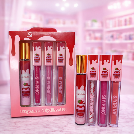Pack mini perfume batido + labiales