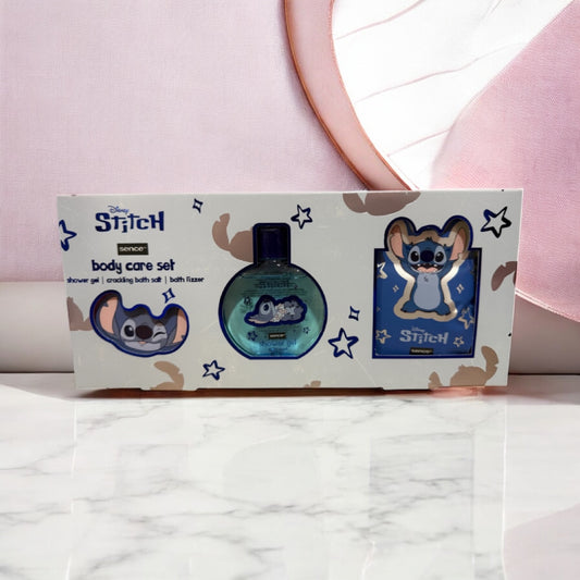 Pack stitch bomba de baño, gel de ducha y sal de baño