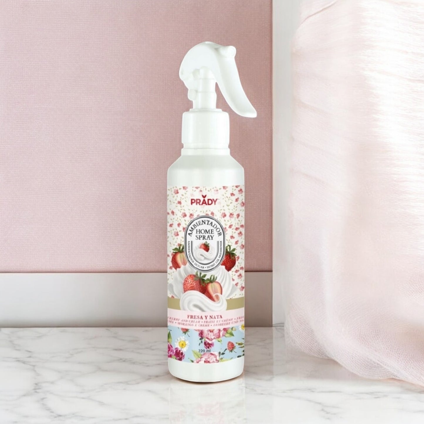 Ambientador spray fresa y nata
