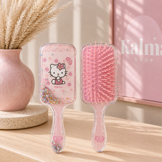 Cepillo hello kitty flores